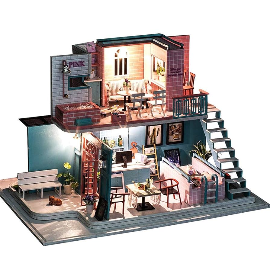 Amazon.co.jp: ドールハウス3D 手作りの3D木製ミニチュアドール